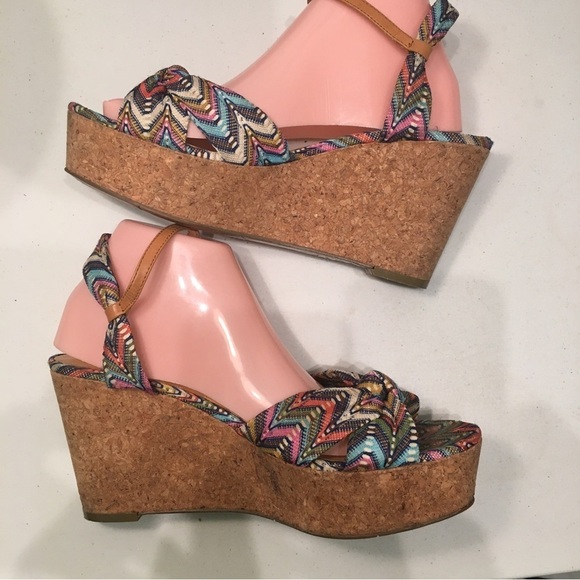 Nine West Wedge Shoes Size 8.5 SB-BE - Picture 7 of 7